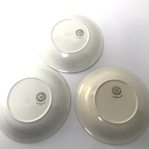 Vintage 60s MCM Boch Belgium Rambouillet Ceramic Handpainted Soup Salad Bowl Set - Picture 8 of 9